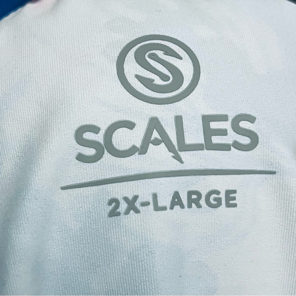 Scales Gear Golf Polo UPF50+ Clubhouse Collection Coral Tropic Beach Shirt 2XL - Picture 10 of 11